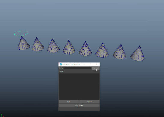 【MAYA】FT_ConnectAttribute — アトリビュート接続ツール